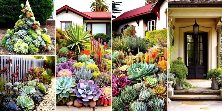 5488319 Front Yard Succulent Garden Landscape Ideas