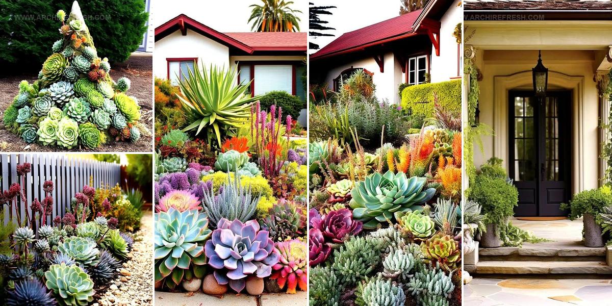 5488319 Front Yard Succulent Garden Landscape Ideas