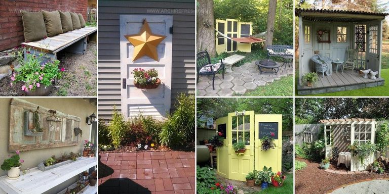 9502342 Old Door Garden Ideas