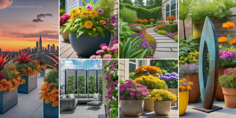 1391438 Potted Flowers for Patio Ideas