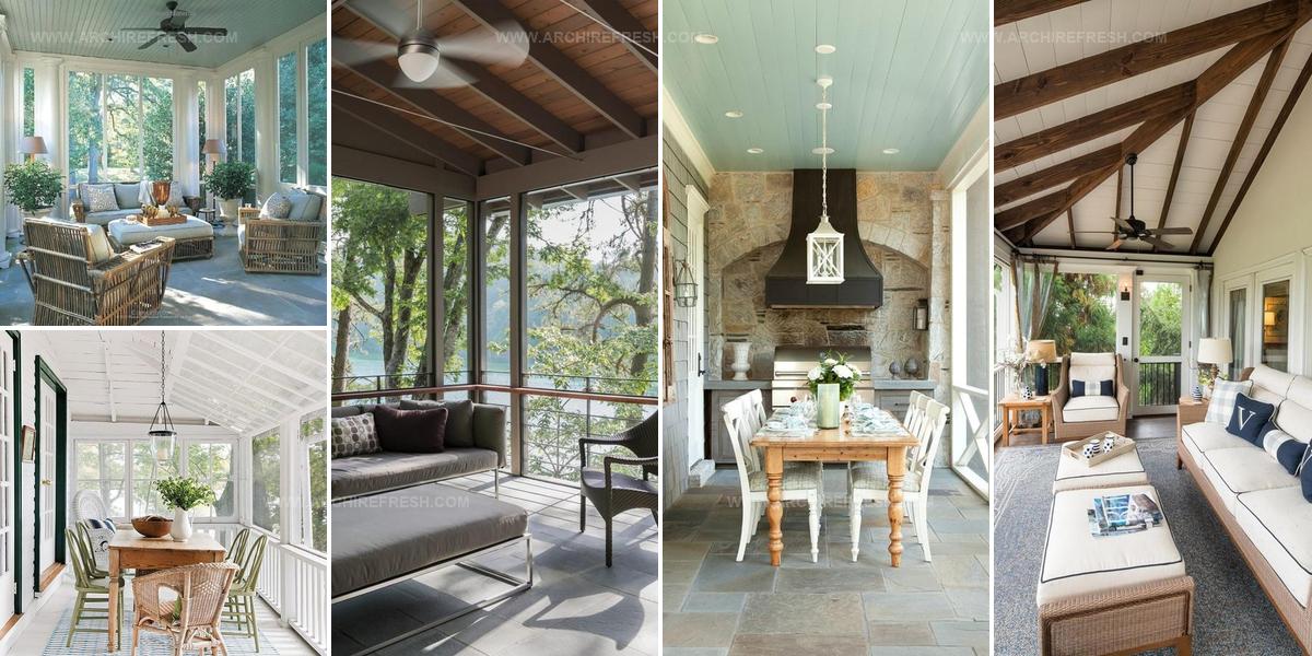4329924 Laid-Back Screened Porch Design Ideas