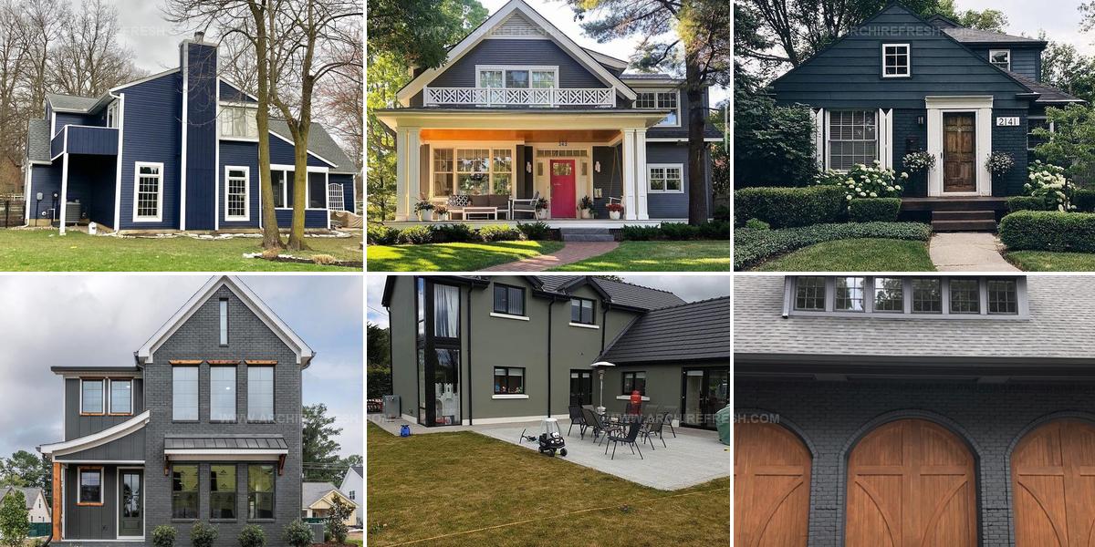 1206197 Dark House Exterior Color Ideas