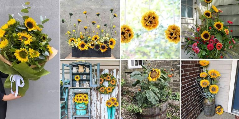 4044314 Sunflower Arrangement Ideas