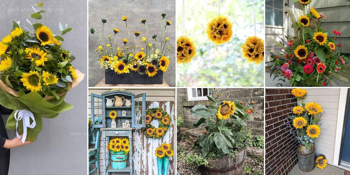 4044314 Sunflower Arrangement Ideas
