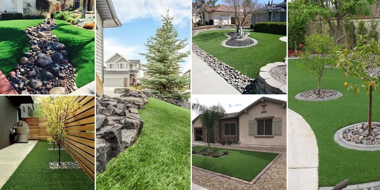 8977607 Artificial Grass And Rock Landscaping Ideas