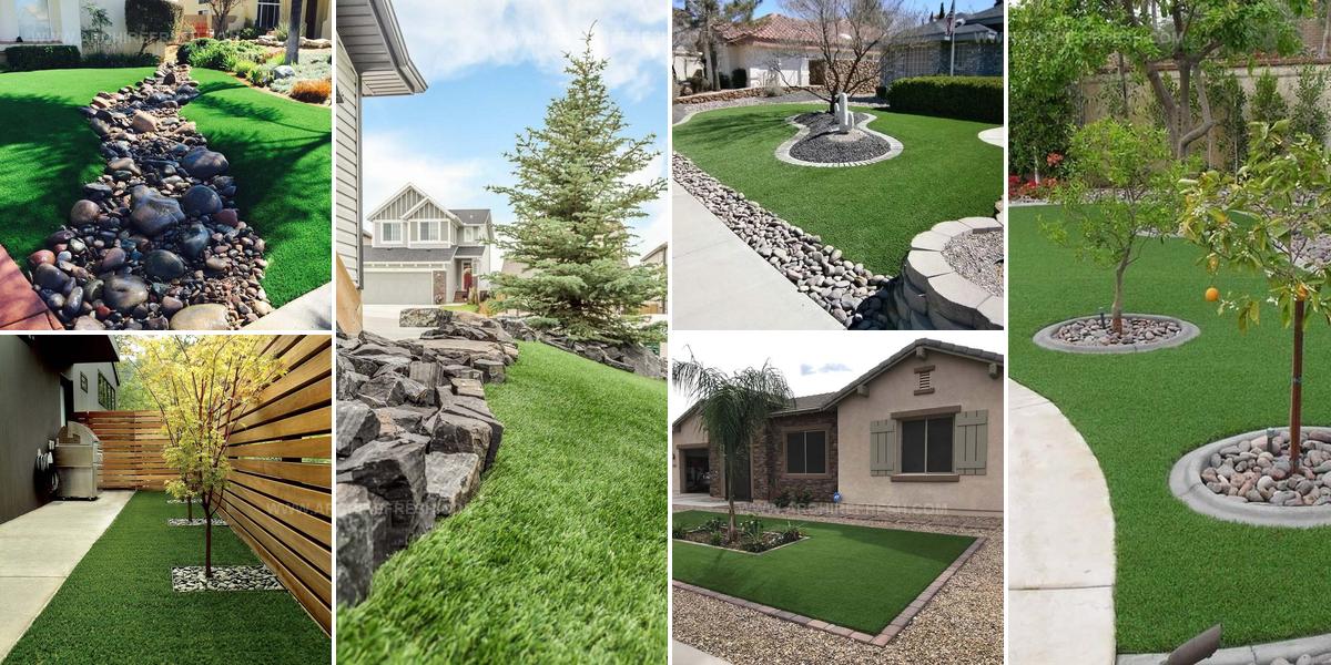 8977607 Artificial Grass And Rock Landscaping Ideas