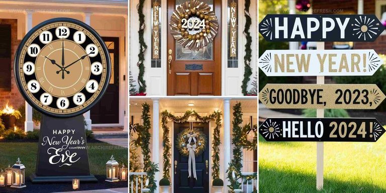 7008345 Best Front Yard New Year Decor Ideas