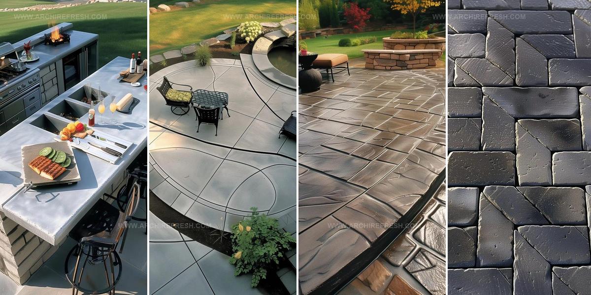 9123144 Backyard Concrete Patio Ideas