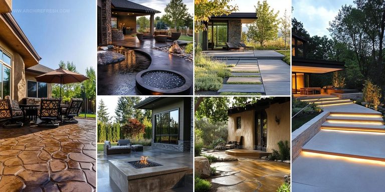 7917219 Unique Concrete Patio Ideas