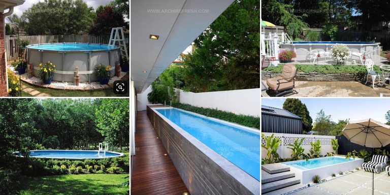 3553800 Lush Above Ground Pool Landscaping Ideas