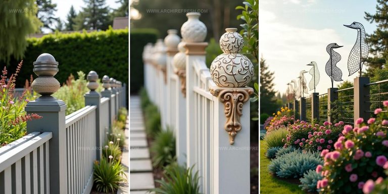 3638489 Modern Fence Toppers