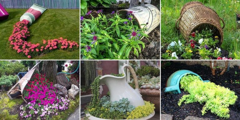 4521068 Spilled Flower Pot Ideas For Yards