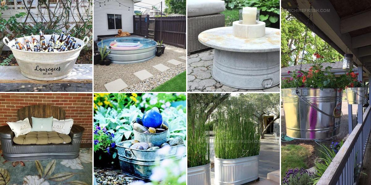 5034929 Galvanized Cube Garden Recycling Ideas