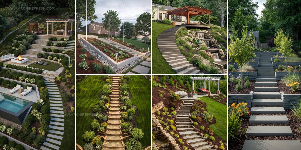 5753198 Sloped Backyard Landscaping Ideas