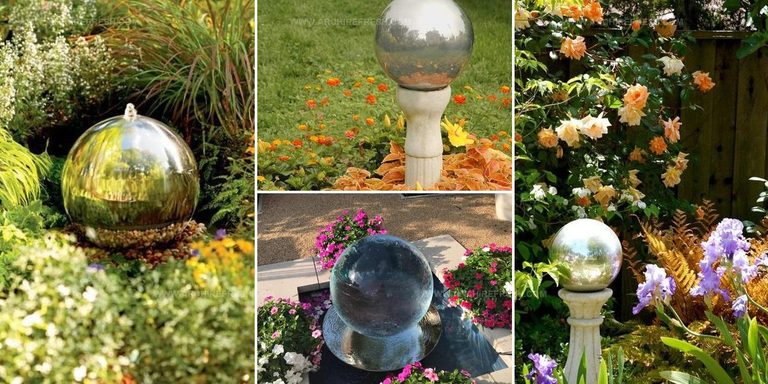 4687030 Gazing Ball Garden Decor Ideas
