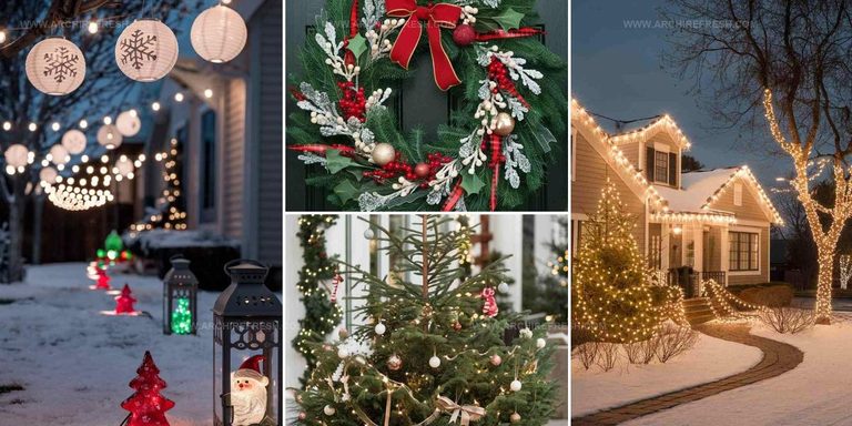 7112494 Amazing Front Yard Christmas Decor Ideas