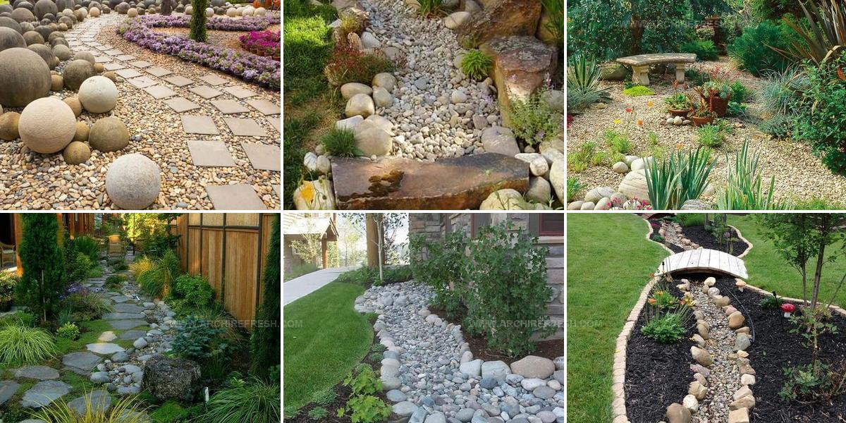 2185615 Dry Riverbed Landscaping Ideas