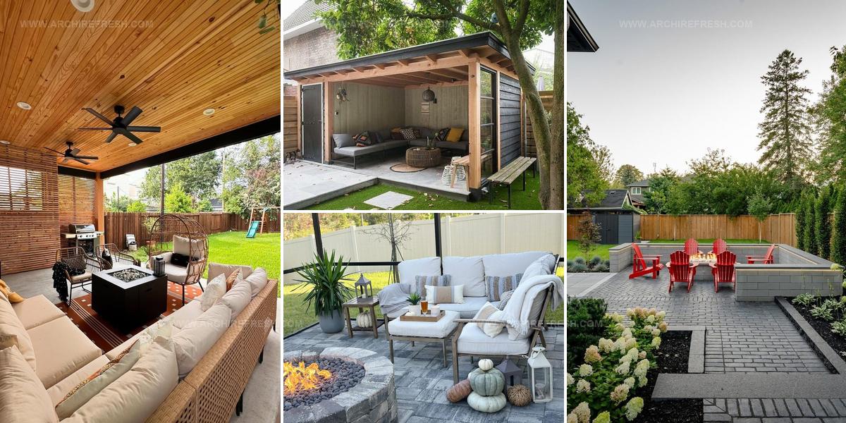 4687990 Paved Backyard Patio Design Ideas