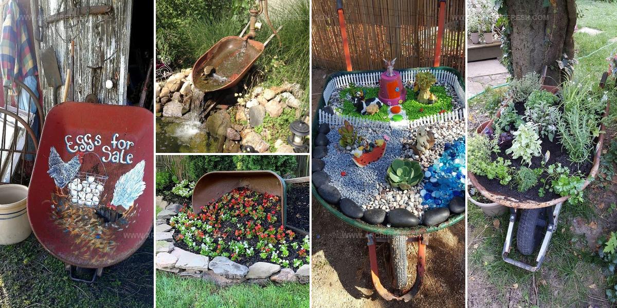 2553318 Old Wheelbarrow Garden Projects