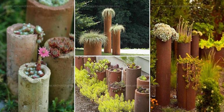 1741502 Pipe And Tower Planter Ideas