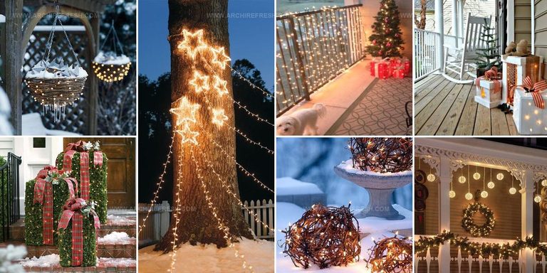 7383539 Outdoor Decor Ideas With Christmas Lights
