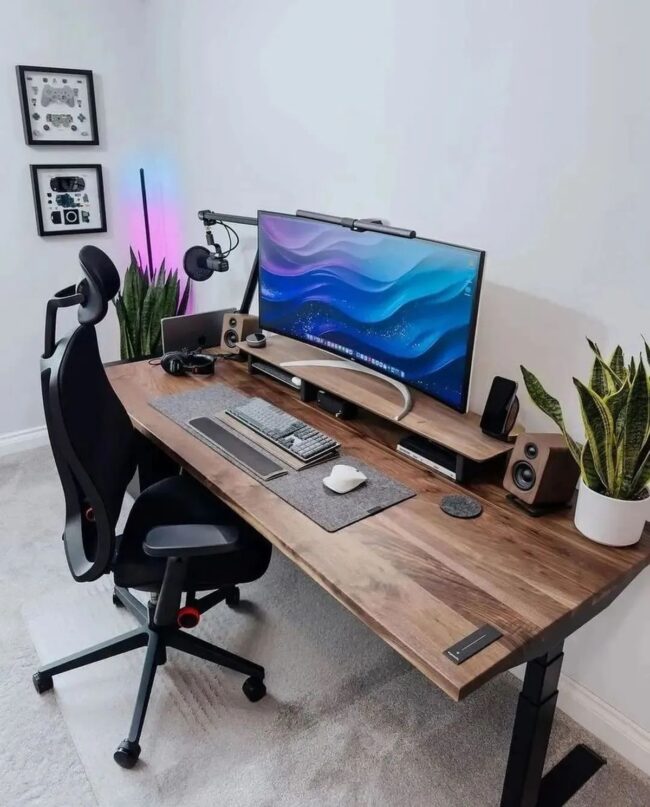 Tech-Savvy Modern Workspace