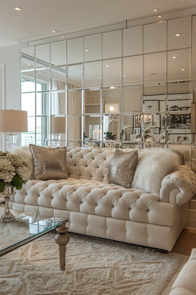 Reflective Wall Features for Spaciousness