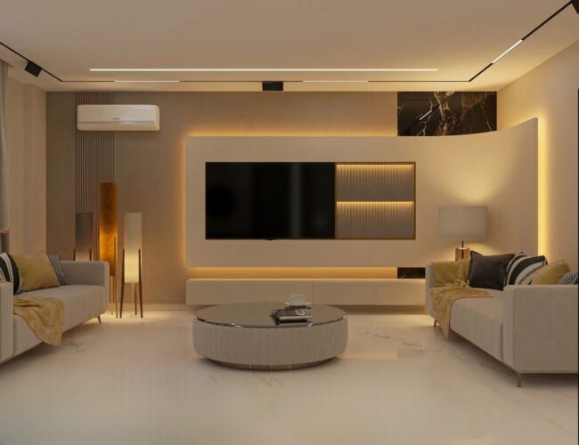 Minimalist Modernity with Soft Lighting