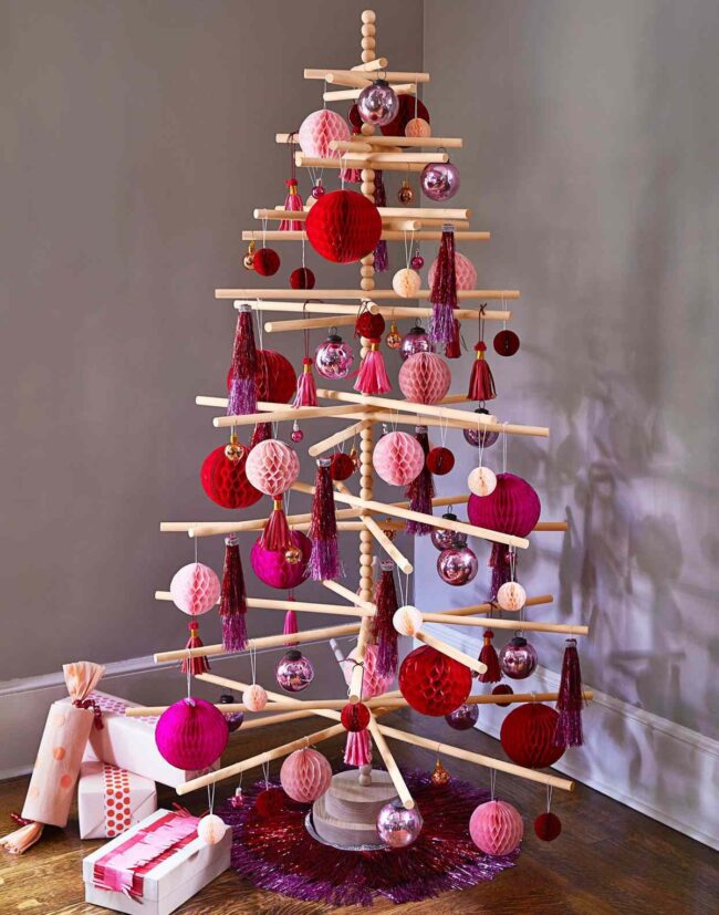 Layered Wooden Tree Decor