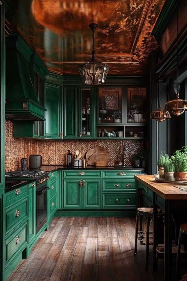 Stunning Jade Green Kitchen Design