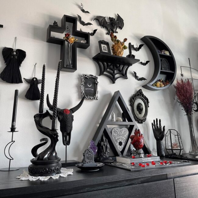 Dramatic Gothic Wall Montage