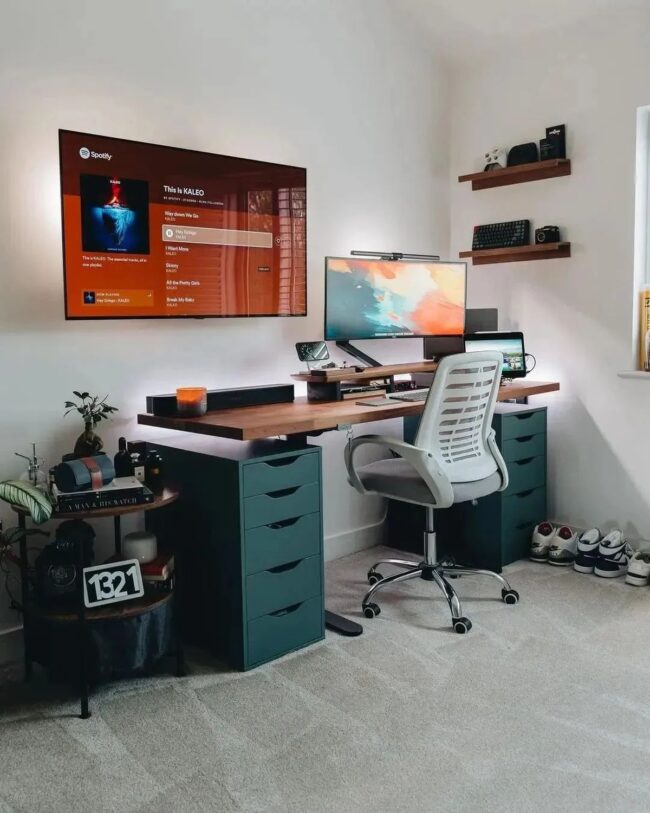 Warm Wood with Clean Lines