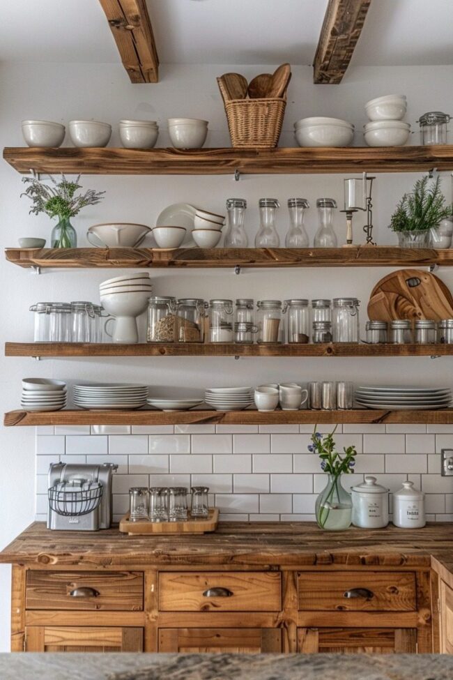 Inviting Open Shelving Ideas