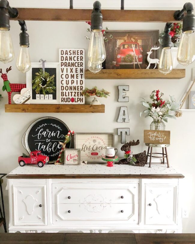 Charming Farmhouse Kitchen Shelf Ideas