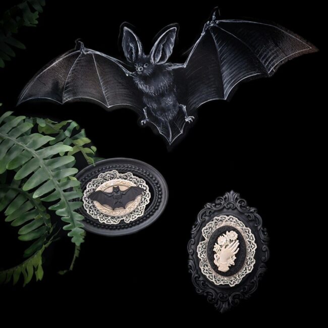 Bat-Inspired Gothic Art