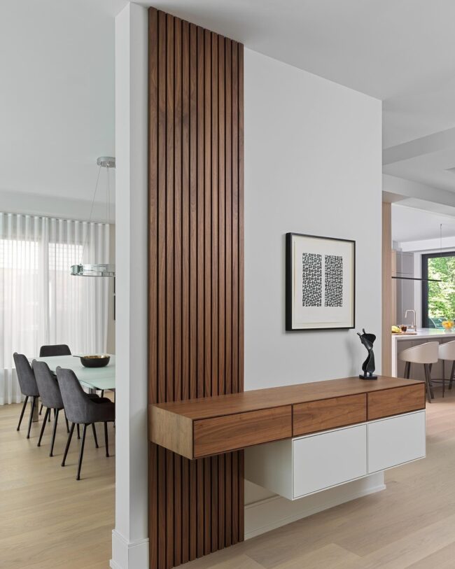 Vertical Slats for Contemporary Living Spaces