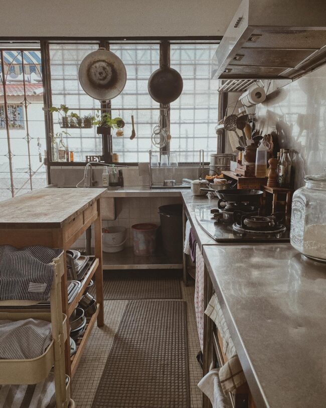 Nature-Inspired Industrial Kitchen
