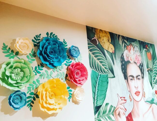 Colorful Floral Wall Art Design