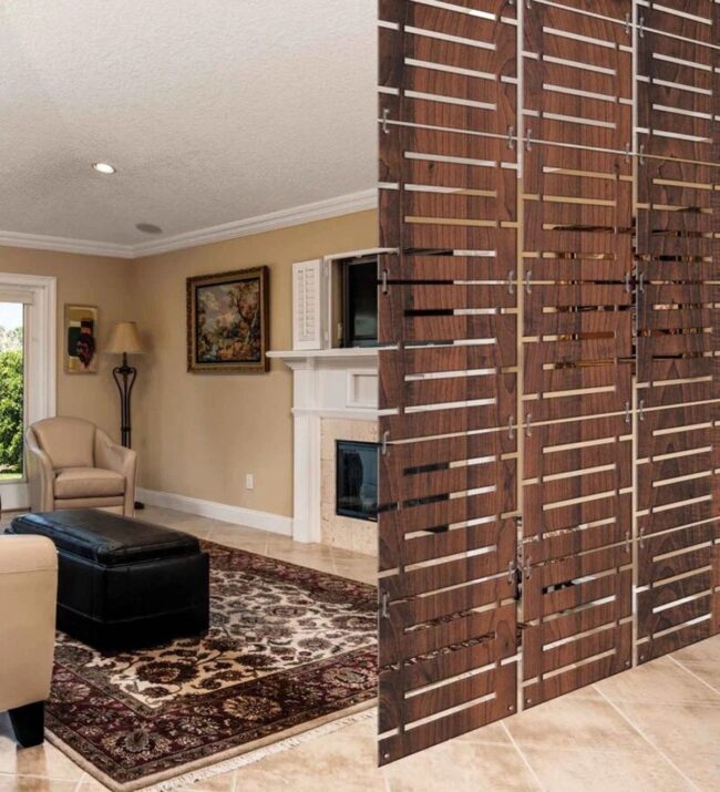 Bold Textured Wood Paneling