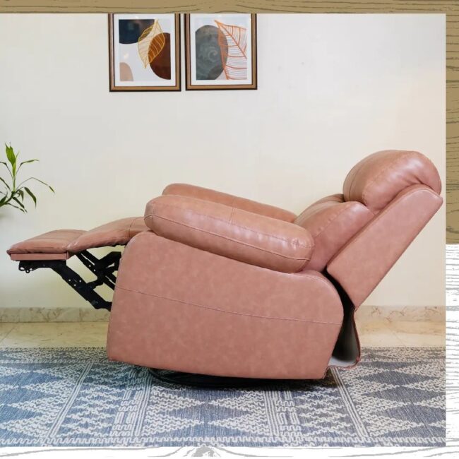 Soft Rose Recliner for Quiet Moments