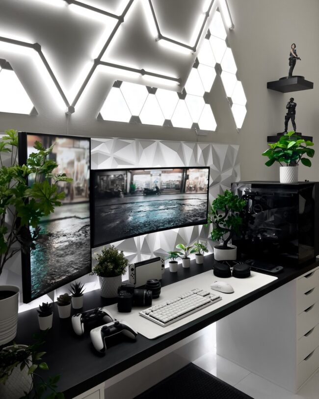 Geometric Light and Greenery