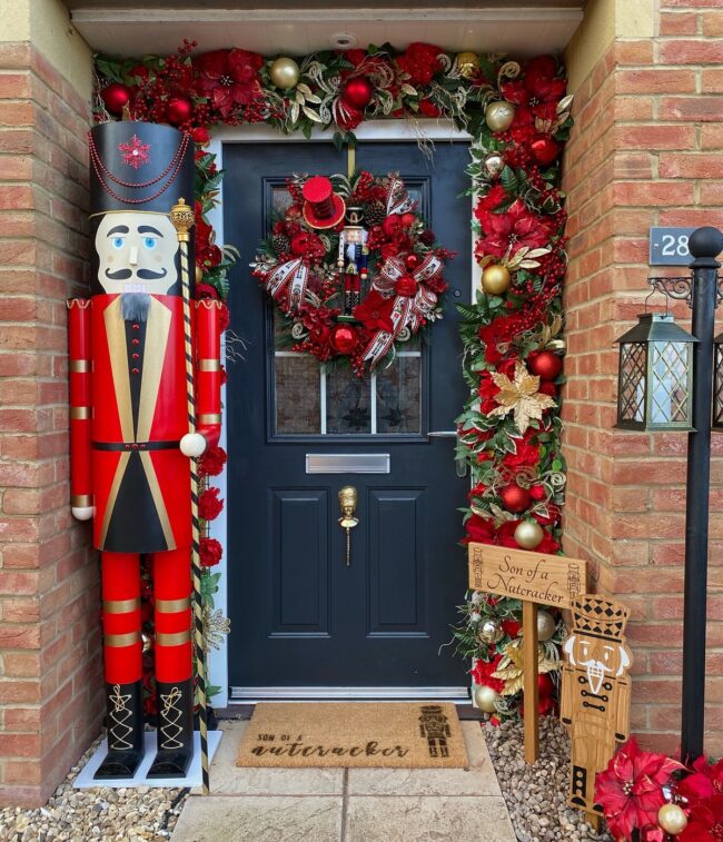 Nutcracker Door Decor for Holiday Cheer