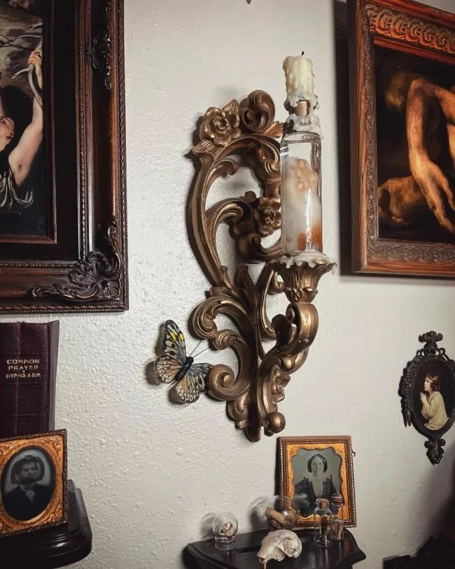 Ornate Gothic Candle Sconce