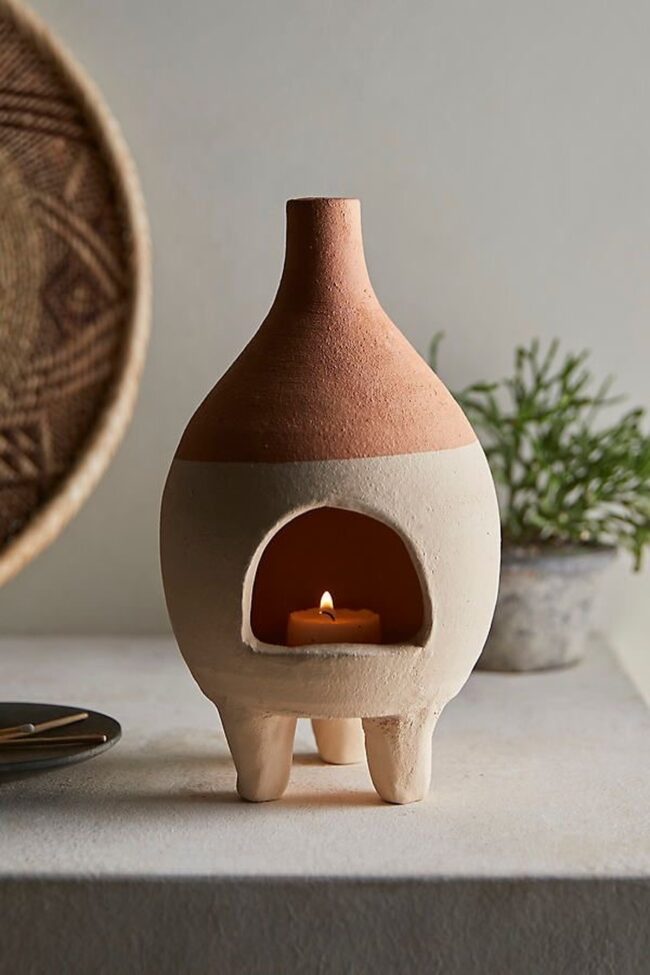 Rustic candle holders