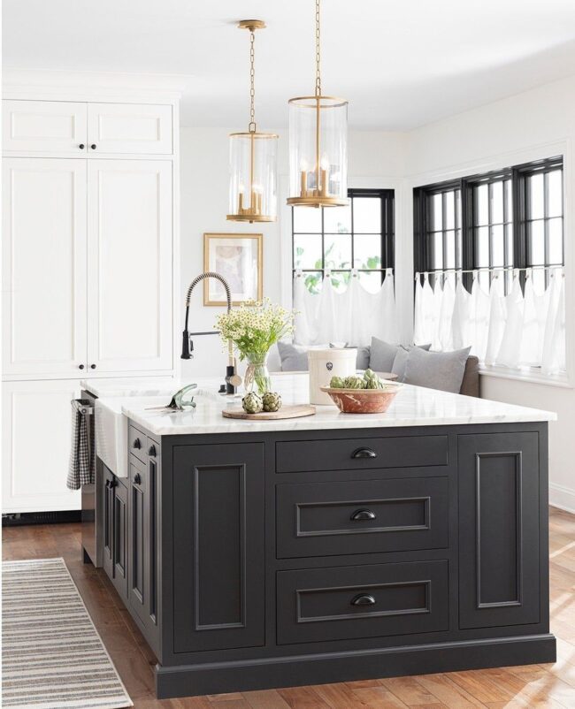 Classic Lantern Pendants with Modern Contrast