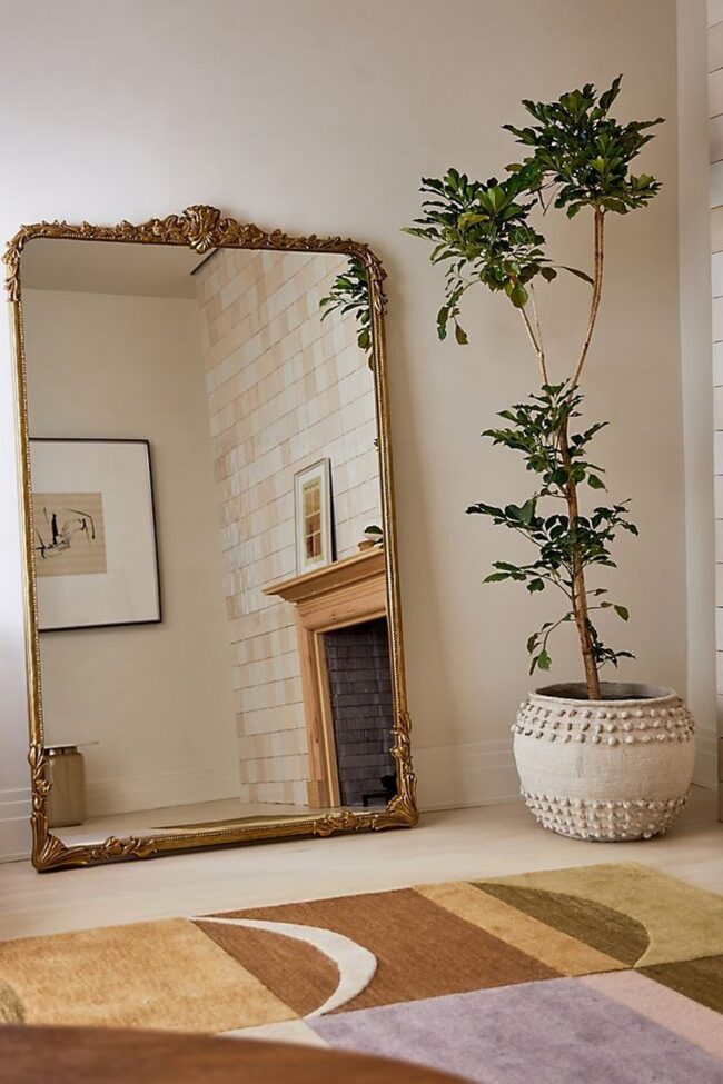 Ornate Gold-Framed Mirror
