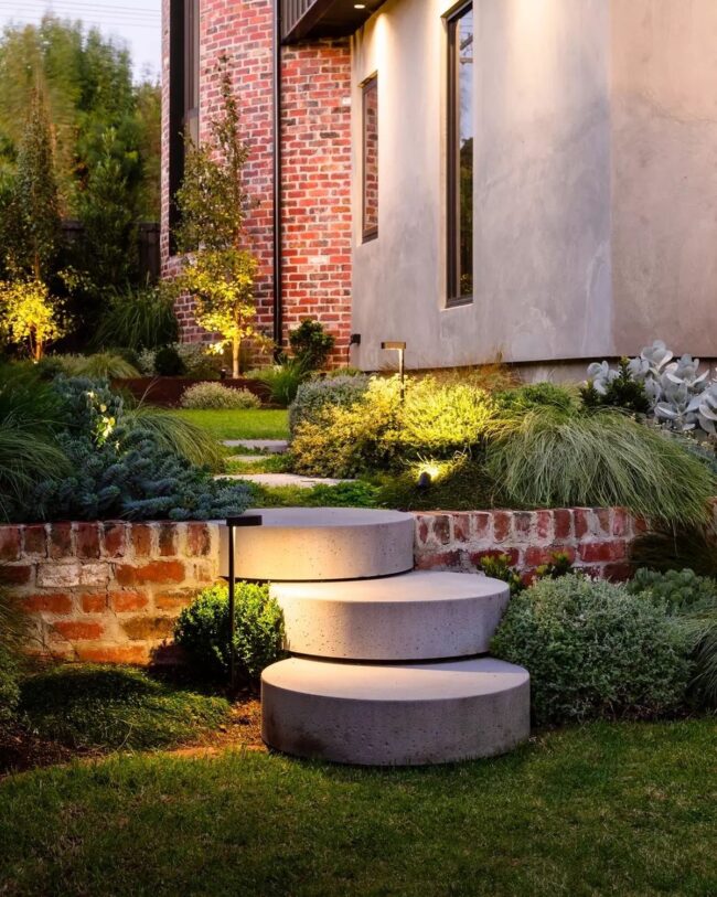 Glowing Steps Leading to Peace