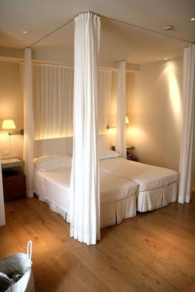 Minimalist Lines with Soft Drapery